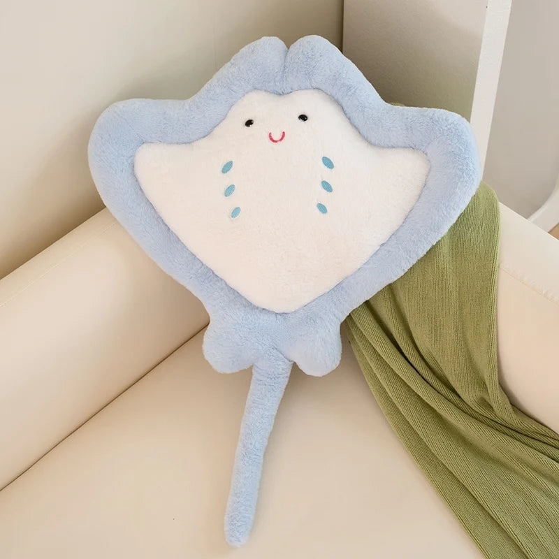 kawaiies-softtoys-plushies-kawaii-plush-Kawaii Pastel Fluffy Stingray Plushies Soft toy Blue 20in / 50cm 