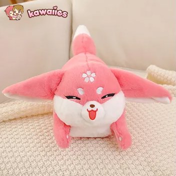 kawaiies-softtoys-plushies-kawaii-plush-Kawaii Pink Fox Sakura Plushie Soft toy 