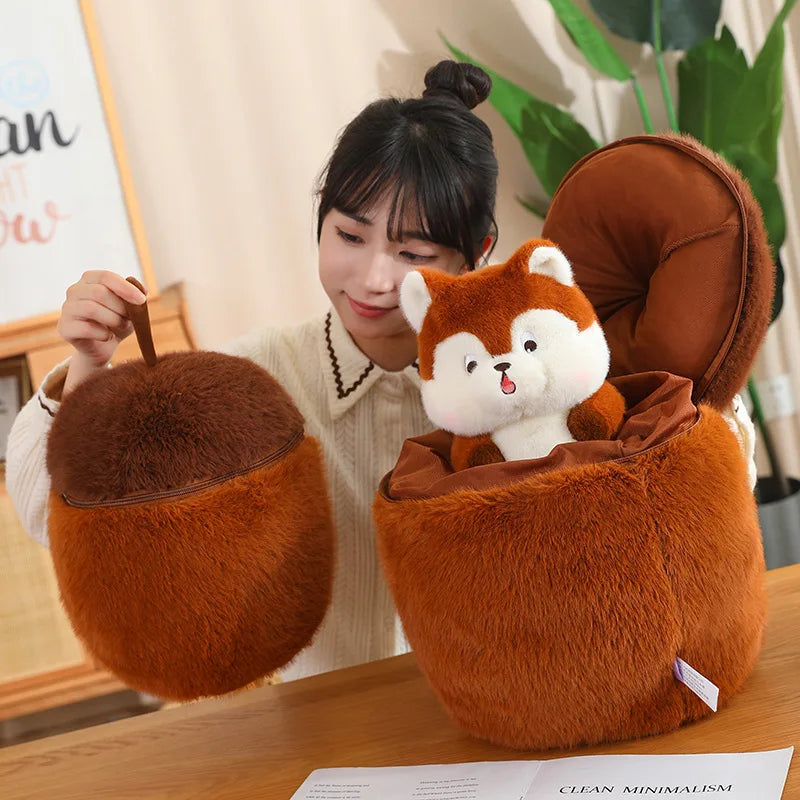 kawaiies-softtoys-plushies-kawaii-plush-Kawaii Red Squirrel Acorn Plushie Soft toy 