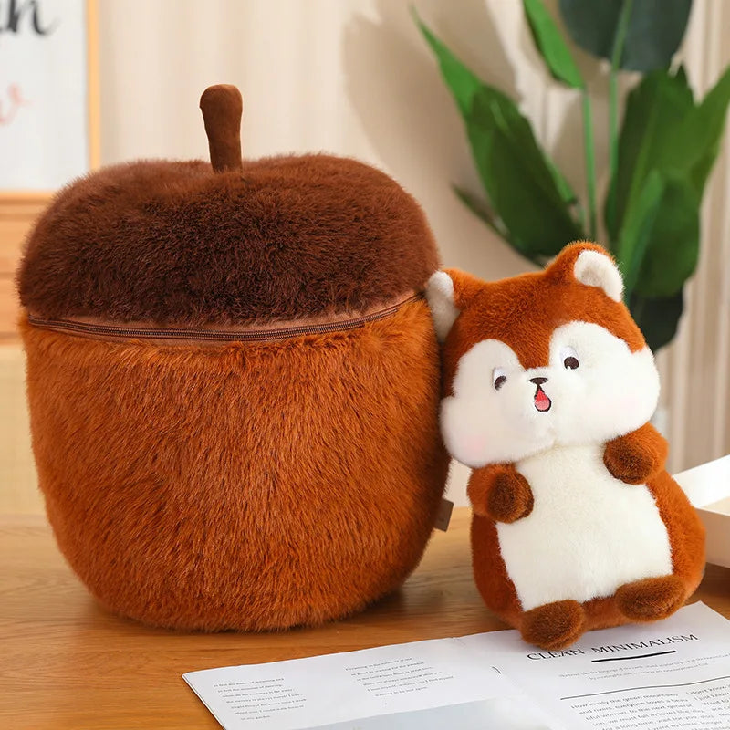 kawaiies-softtoys-plushies-kawaii-plush-Kawaii Red Squirrel Acorn Plushie Soft toy 