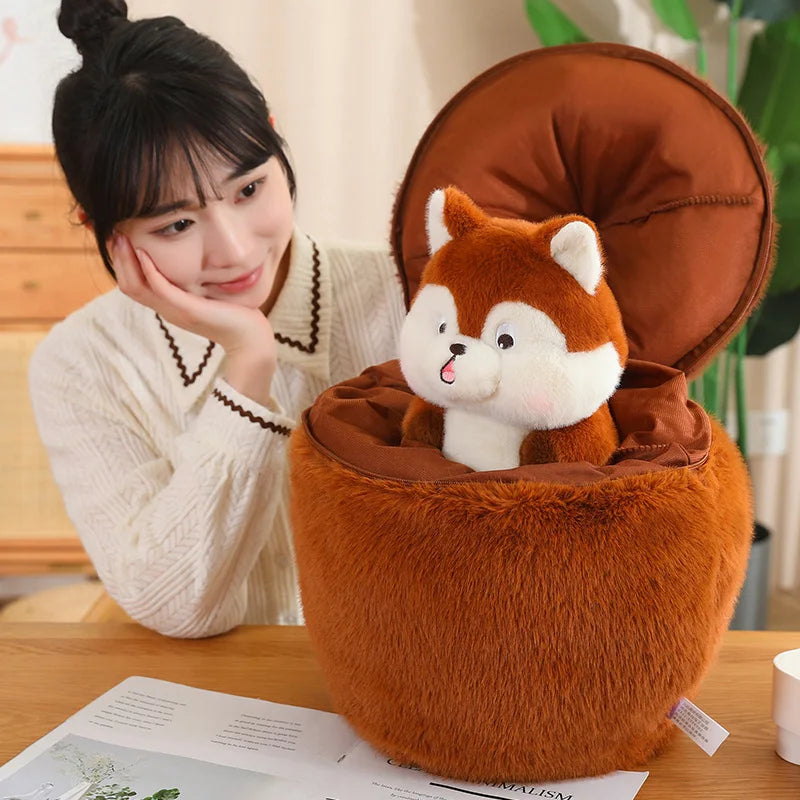 kawaiies-softtoys-plushies-kawaii-plush-Kawaii Red Squirrel Acorn Plushie Soft toy 