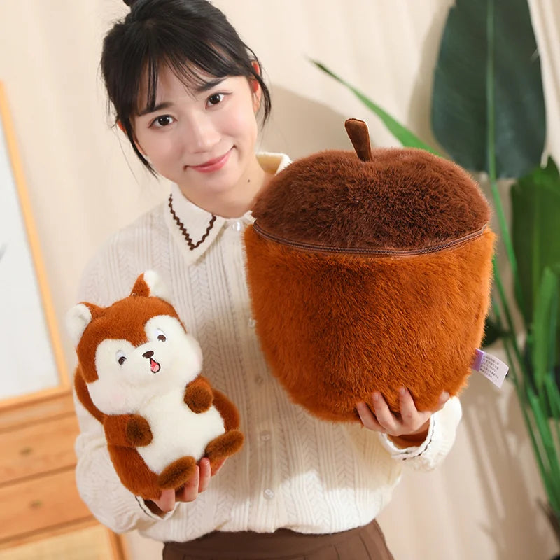 kawaiies-softtoys-plushies-kawaii-plush-Kawaii Red Squirrel Acorn Plushie Soft toy 