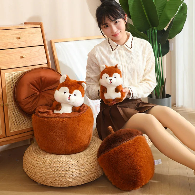 kawaiies-softtoys-plushies-kawaii-plush-Kawaii Red Squirrel Acorn Plushie Soft toy 