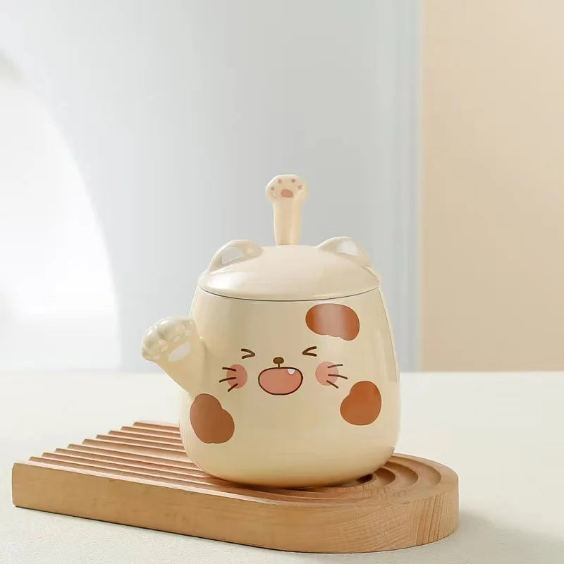 kawaiies-softtoys-plushies-kawaii-plush-Kawaii Spotted Fortune Cat Mugs Home Decor Brown 