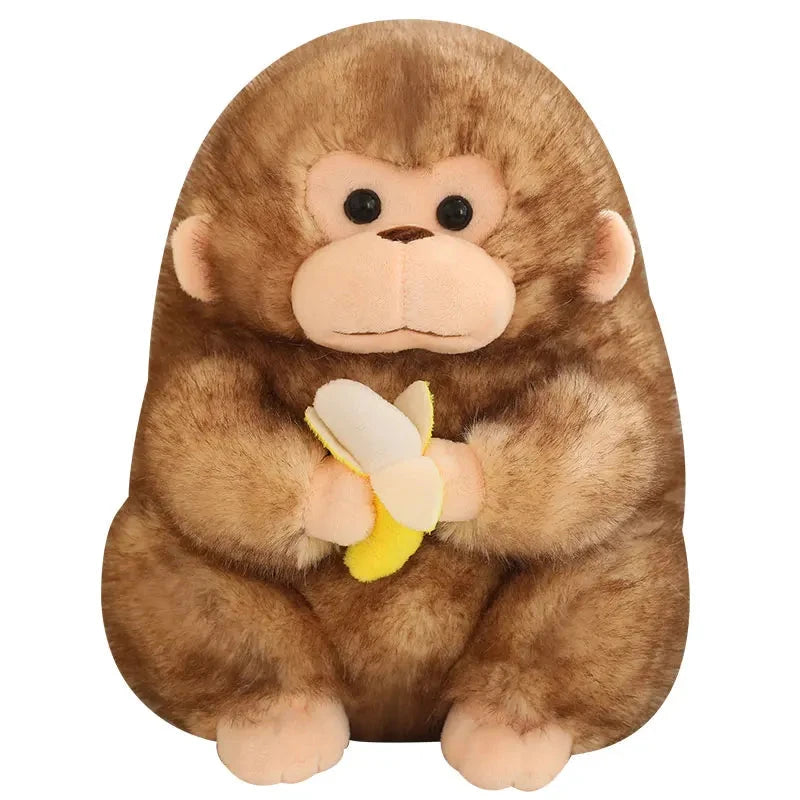 kawaiies-softtoys-plushies-kawaii-plush-Kawaii Yellow Brown Chunky Monkey With Banana Plushie Soft toy 