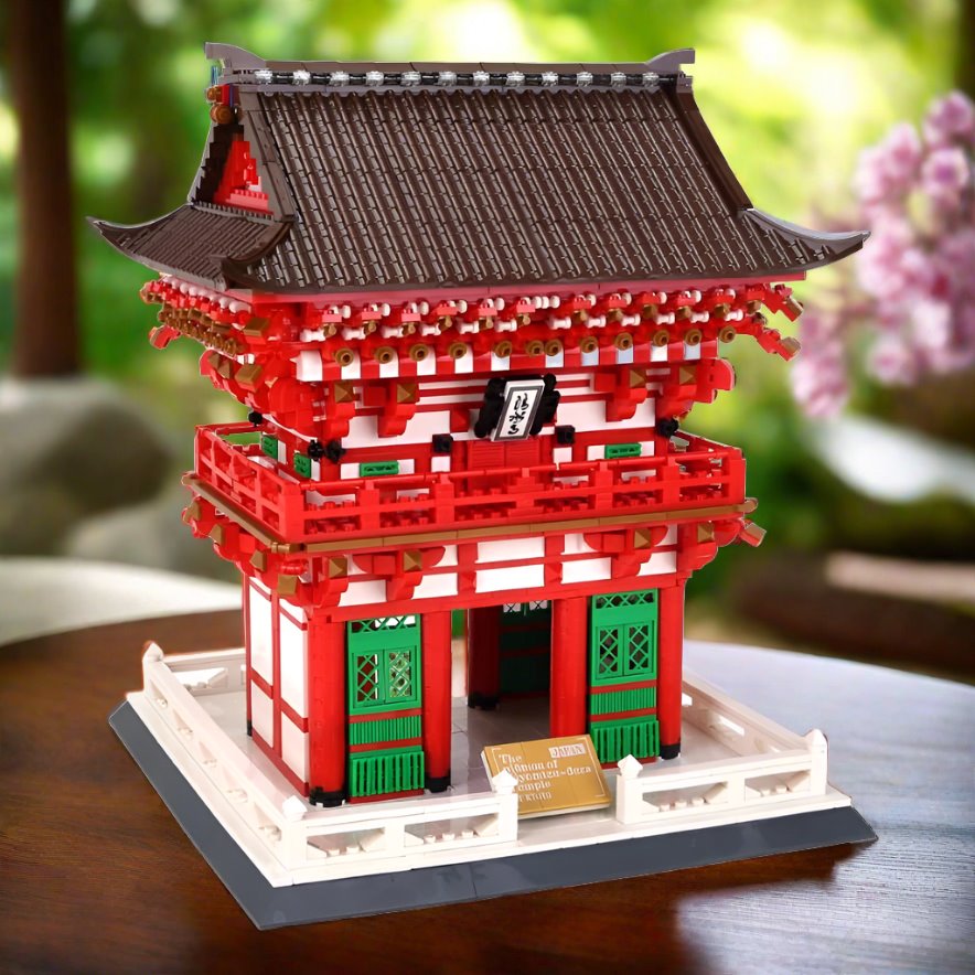 kawaiies-softtoys-plushies-kawaii-plush-Kiyomizu-dera Niomon Gate Kyoto Japan Building Blocks Build it 