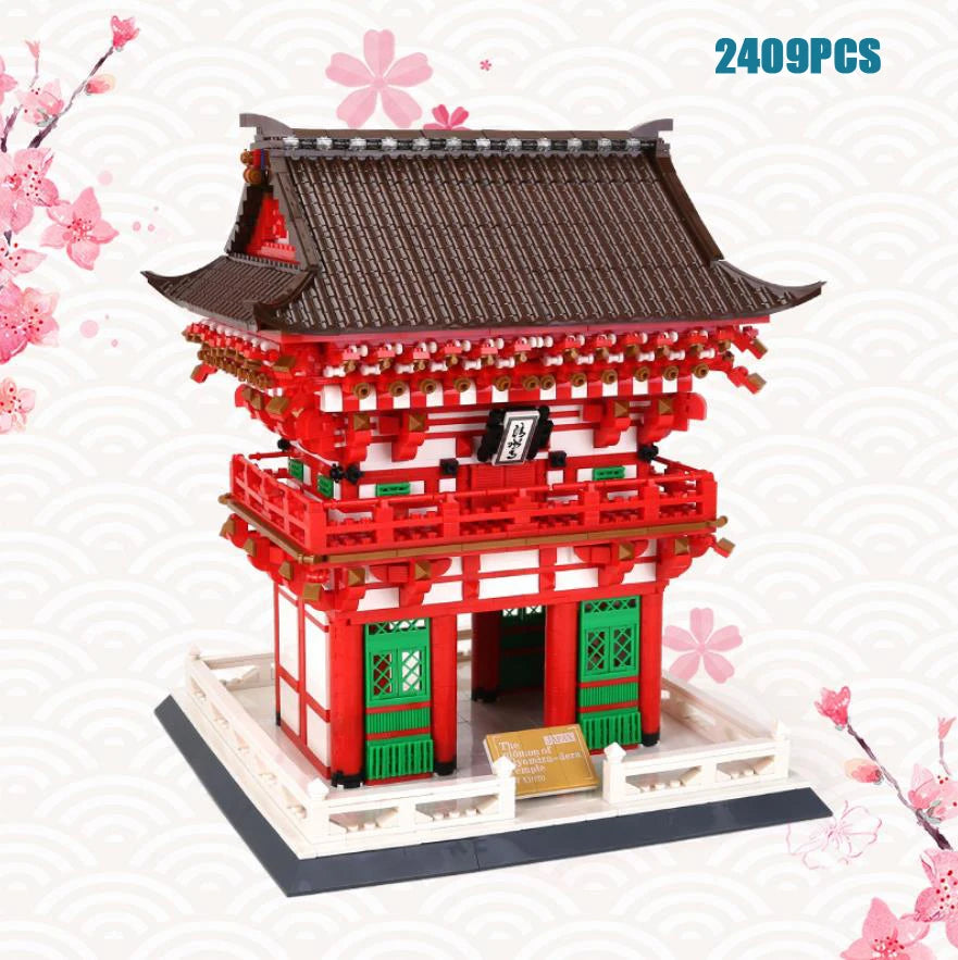 kawaiies-softtoys-plushies-kawaii-plush-Kiyomizu-dera Niomon Gate Kyoto Japan Building Blocks Build it 