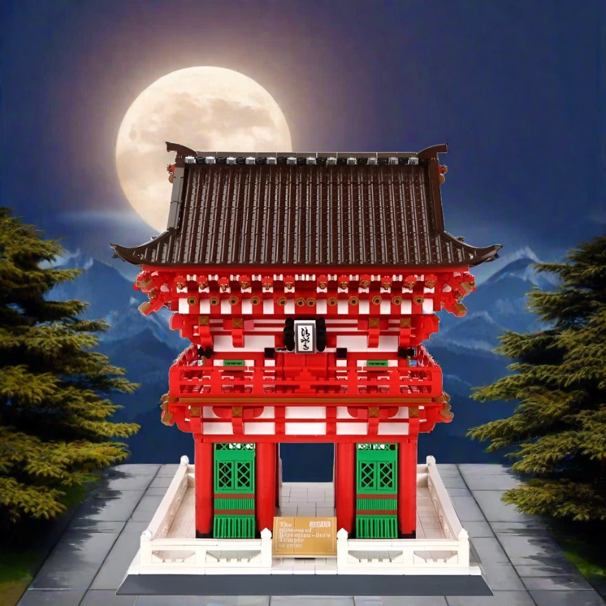 kawaiies-softtoys-plushies-kawaii-plush-Kiyomizu-dera Niomon Gate Kyoto Japan Building Blocks Build it 