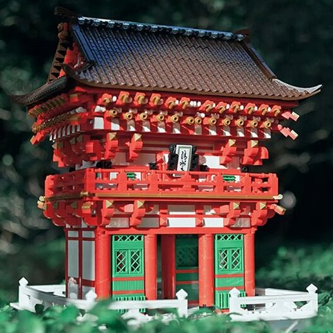 kawaiies-softtoys-plushies-kawaii-plush-Kiyomizu-dera Niomon Gate Kyoto Japan Building Blocks Build it 