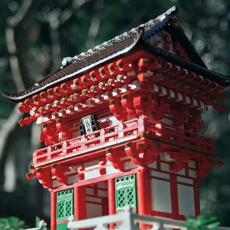 kawaiies-softtoys-plushies-kawaii-plush-Kiyomizu-dera Niomon Gate Kyoto Japan Building Blocks Build it 