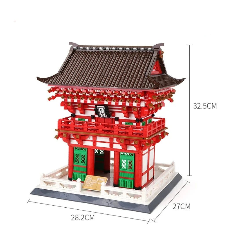 kawaiies-softtoys-plushies-kawaii-plush-Kiyomizu-dera Niomon Gate Kyoto Japan Building Blocks Build it 