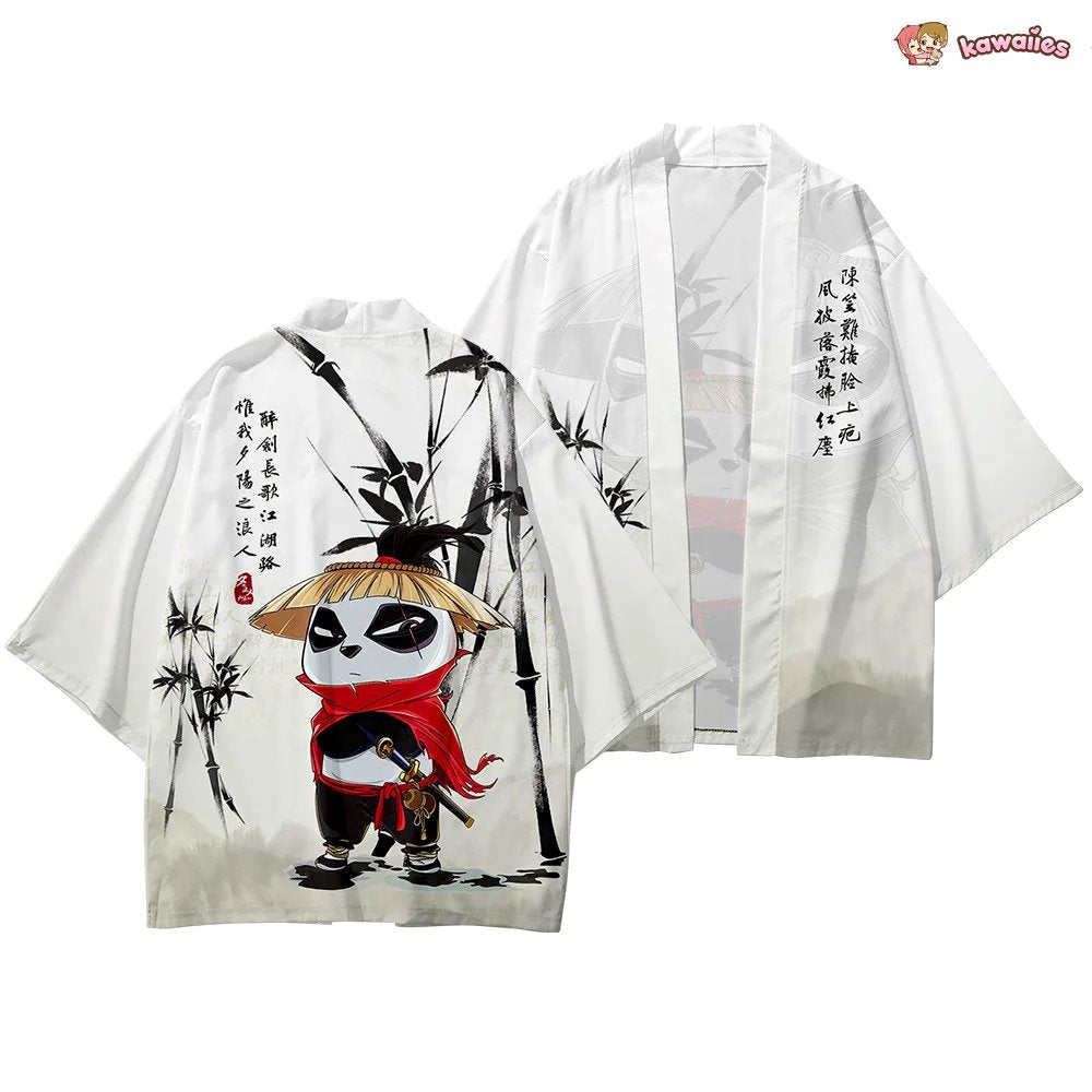 kawaiies-softtoys-plushies-kawaii-plush-Kung Fu Panda Japanese-themed Bamboo Men's Kimono Set Kimono 