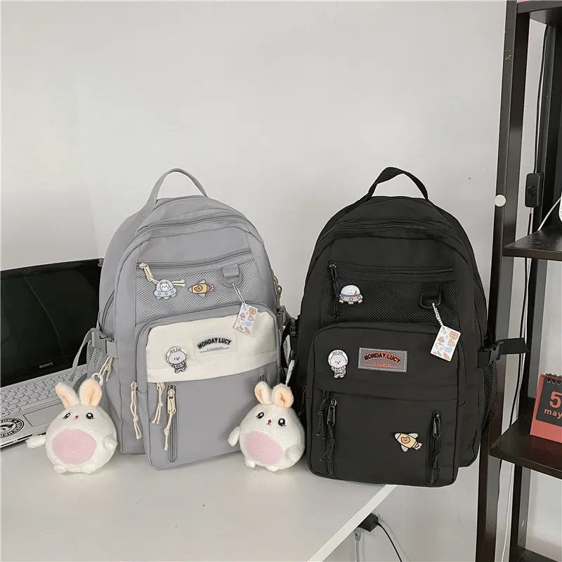 kawaiies-softtoys-plushies-kawaii-plush-Large Kawaii Two-tone Backpack Bag 