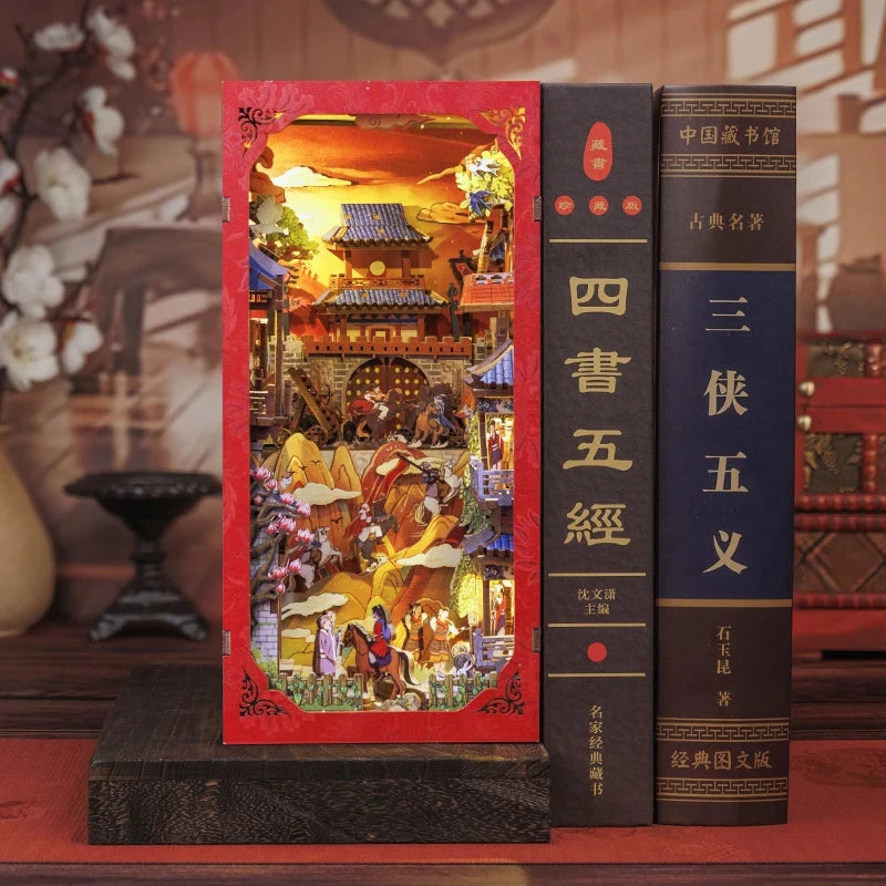 kawaiies-softtoys-plushies-kawaii-plush-Legend of Mulan Wooden Bookshelf Nook Kit Wooden Kit 