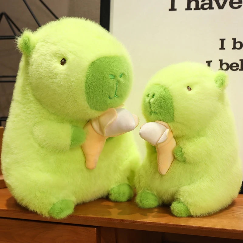 kawaiies-softtoys-plushies-kawaii-plush-Lime Green Capybara Banana Plush Soft toy 