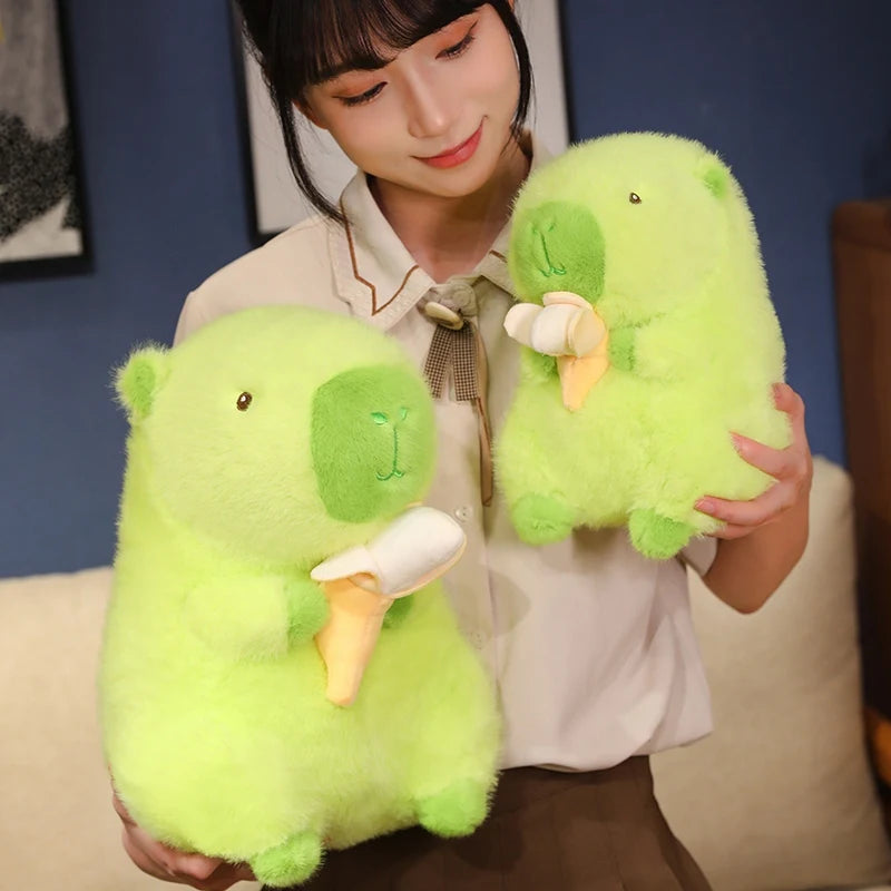 kawaiies-softtoys-plushies-kawaii-plush-Lime Green Capybara Banana Plush Soft toy 