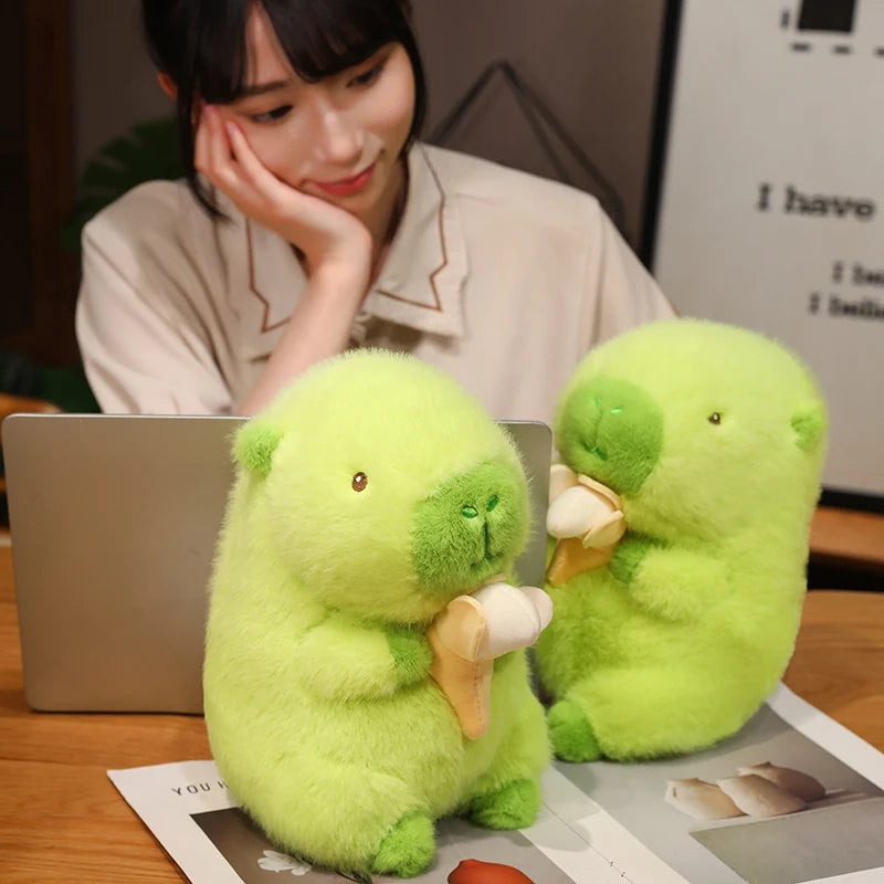 kawaiies-softtoys-plushies-kawaii-plush-Lime Green Capybara Banana Plush Soft toy 