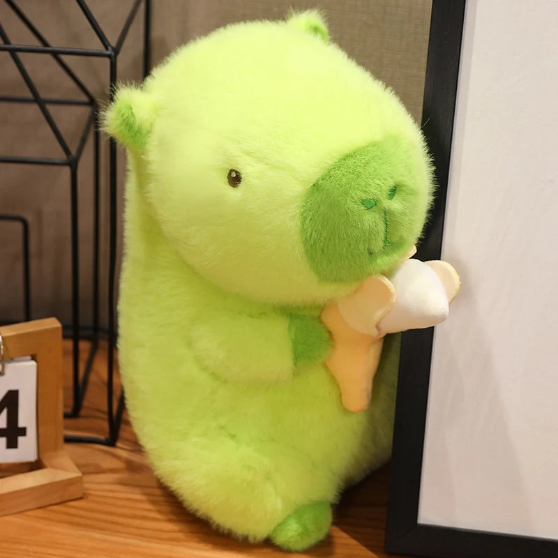 kawaiies-softtoys-plushies-kawaii-plush-Lime Green Capybara Banana Plush Soft toy 