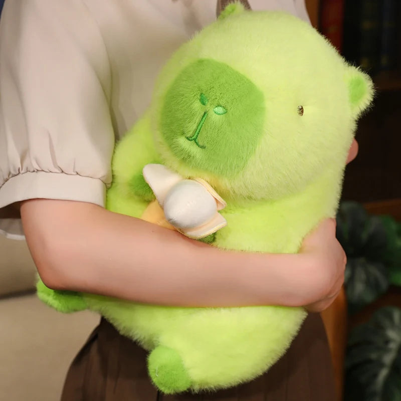 kawaiies-softtoys-plushies-kawaii-plush-Lime Green Capybara Banana Plush Soft toy 