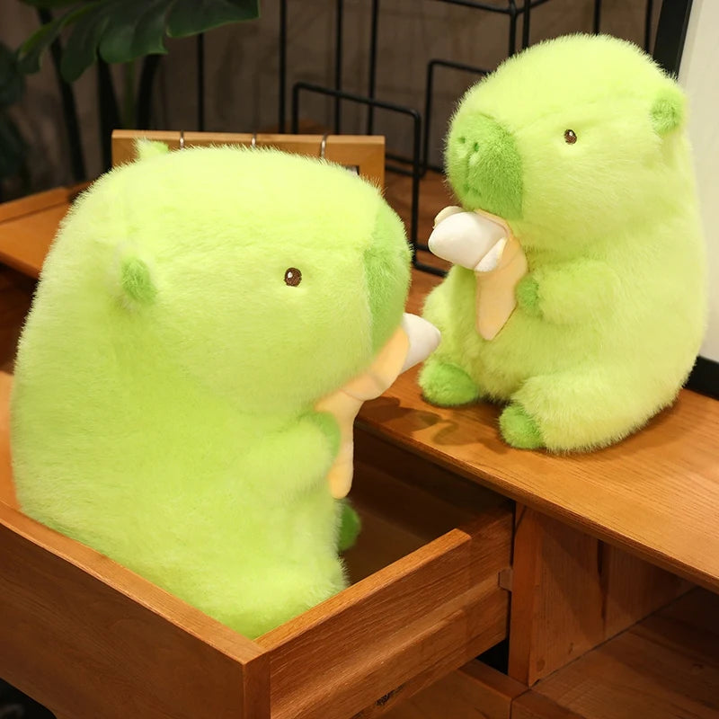 kawaiies-softtoys-plushies-kawaii-plush-Lime Green Capybara Banana Plush Soft toy 