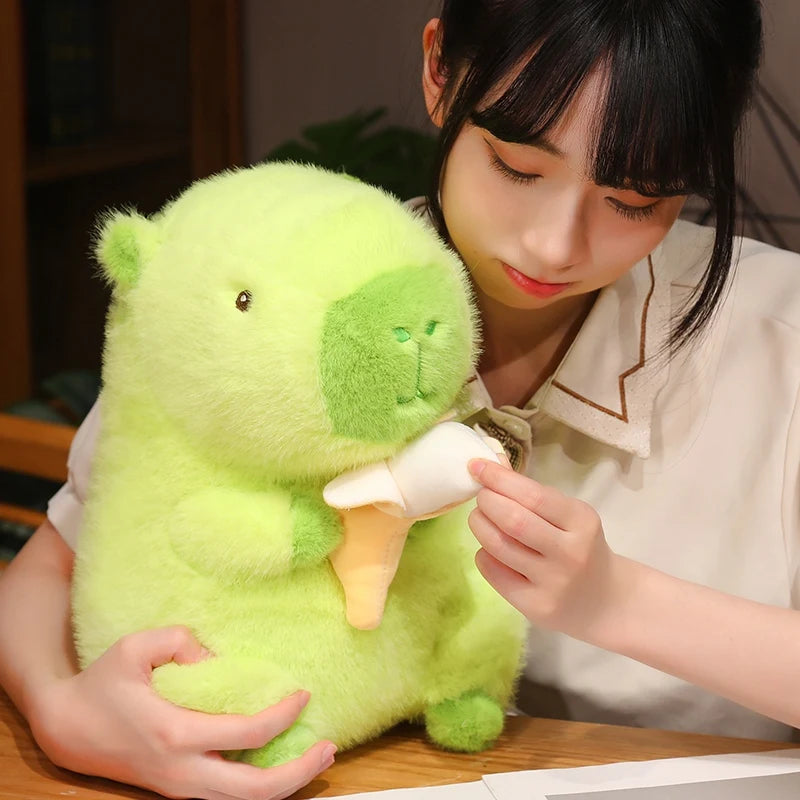 kawaiies-softtoys-plushies-kawaii-plush-Lime Green Capybara Banana Plush Soft toy 