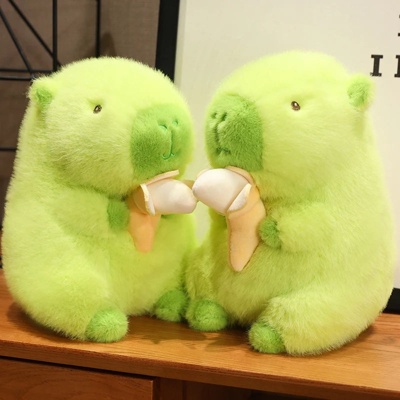 kawaiies-softtoys-plushies-kawaii-plush-Lime Green Capybara Banana Plush Soft toy 