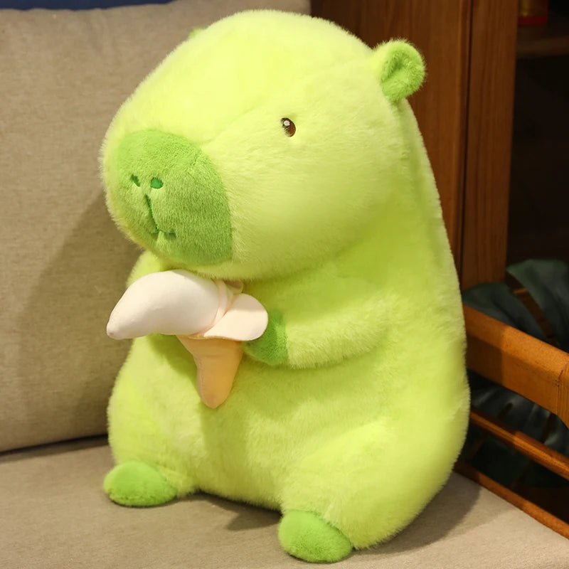 kawaiies-softtoys-plushies-kawaii-plush-Lime Green Capybara Banana Plush Soft toy 