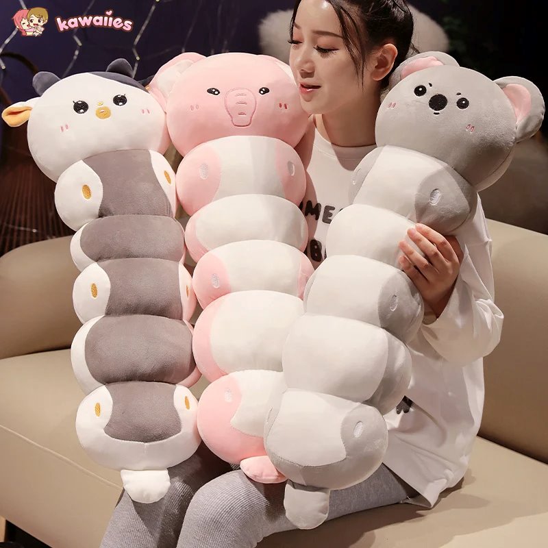 kawaiies-softtoys-plushies-kawaii-plush-Long Caterpillar Cat Koala Elephant Plushie Collection Soft toy 