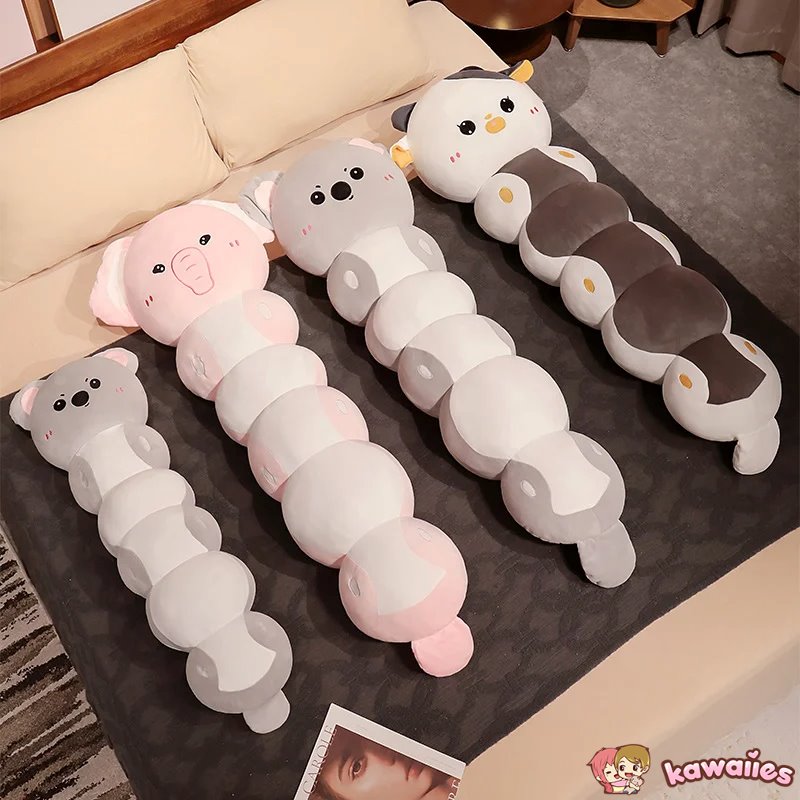 kawaiies-softtoys-plushies-kawaii-plush-Long Caterpillar Cat Koala Elephant Plushie Collection Soft toy 