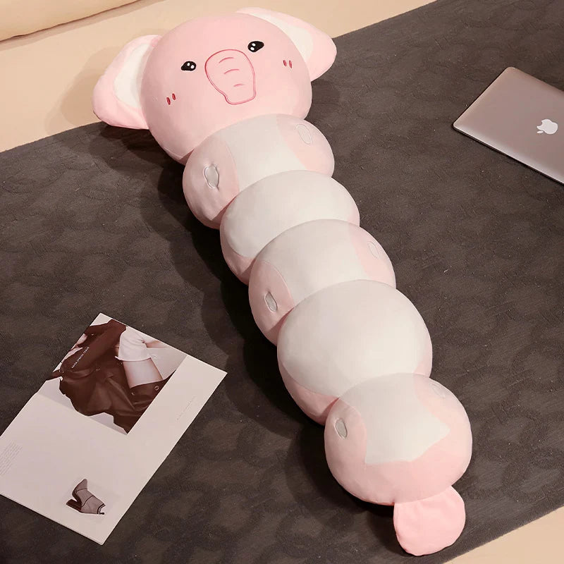 kawaiies-softtoys-plushies-kawaii-plush-Long Caterpillar Cat Koala Elephant Plushie Collection Soft toy Elephant 51in / 130cm 