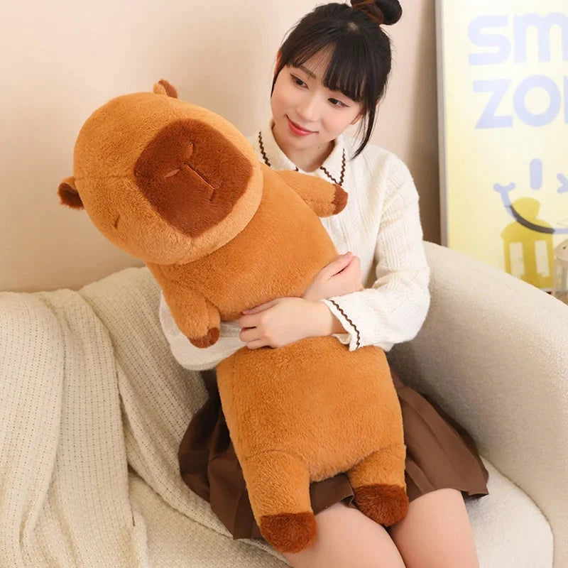 kawaiies-softtoys-plushies-kawaii-plush-Long Fluffy Cute Capybara Plushies Soft toy 