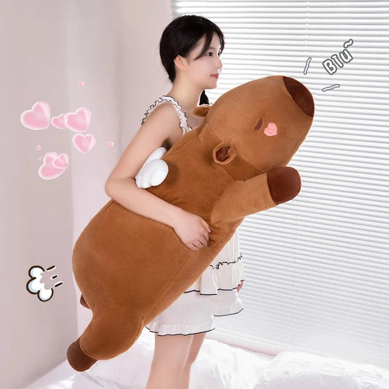 kawaiies-softtoys-plushies-kawaii-plush-Long Kawaii Capybara Wings Orange Plushies Soft toy 