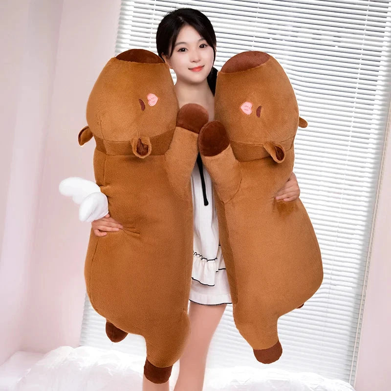 kawaiies-softtoys-plushies-kawaii-plush-Long Kawaii Capybara Wings Orange Plushies Soft toy 