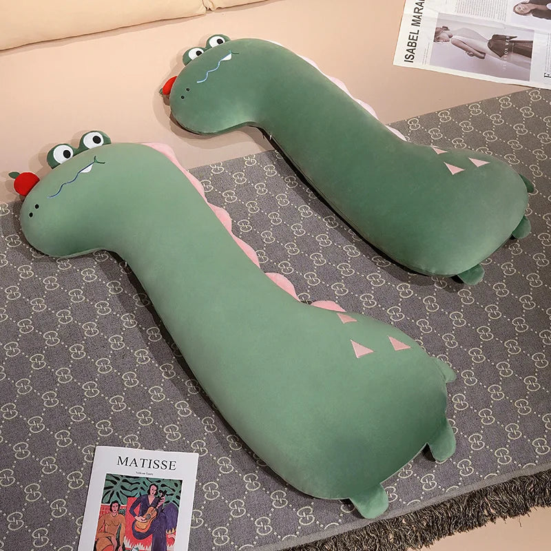 kawaiies-softtoys-plushies-kawaii-plush-Long Pancake Dino Dog Crocodile Giraffe Pillow Plush Soft toy 