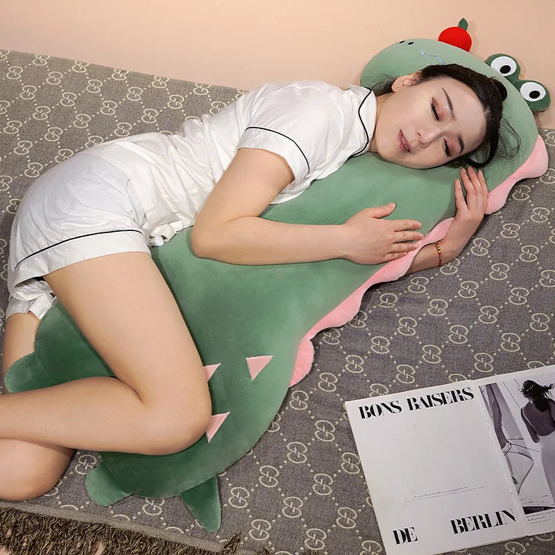 kawaiies-softtoys-plushies-kawaii-plush-Long Pancake Dino Dog Crocodile Giraffe Pillow Plush Soft toy 