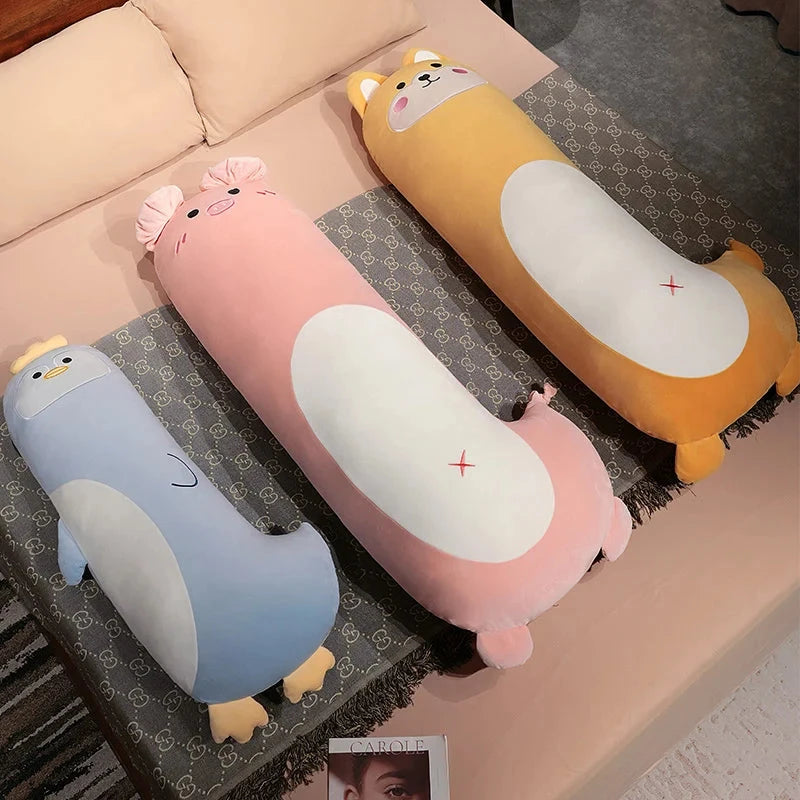 kawaiies-softtoys-plushies-kawaii-plush-Long Penguin Shiba Pig Zebra Snuggle Buddy Plushies Soft toy 