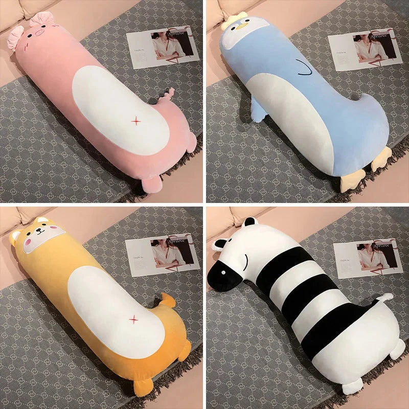 kawaiies-softtoys-plushies-kawaii-plush-Long Penguin Shiba Pig Zebra Snuggle Buddy Plushies Soft toy 