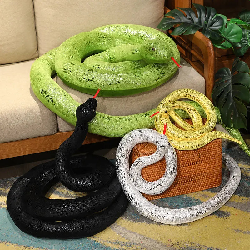 kawaiies-softtoys-plushies-kawaii-plush-Long Shiny Snake Plushies Soft toy 