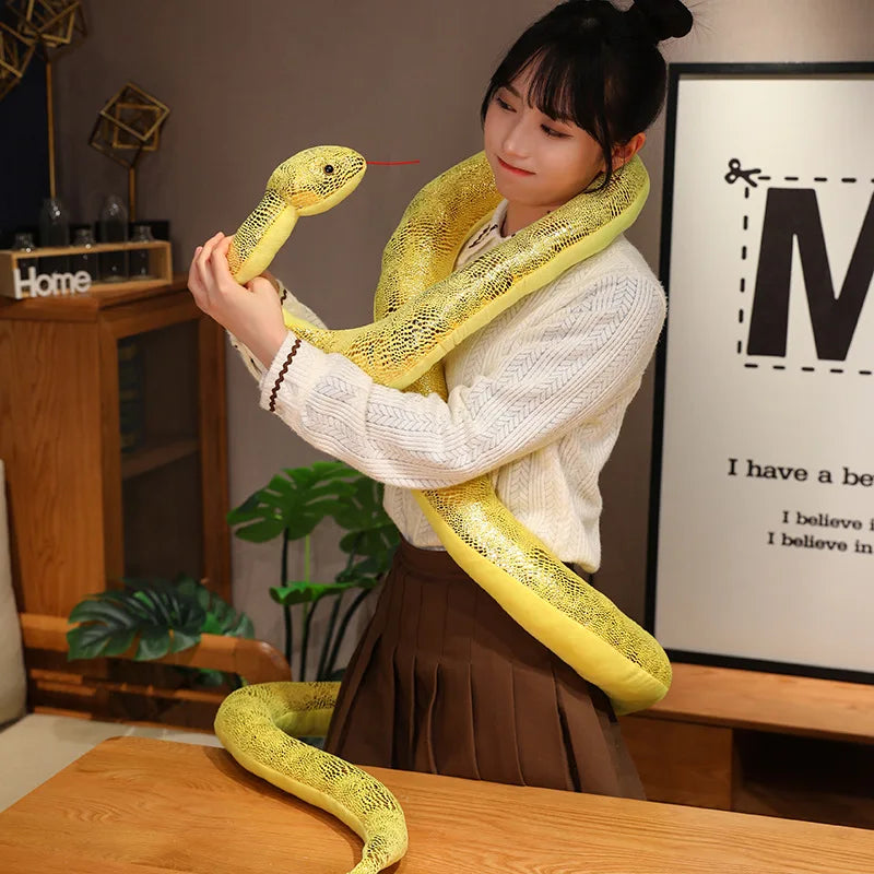 kawaiies-softtoys-plushies-kawaii-plush-Long Shiny Snake Plushies Soft toy 