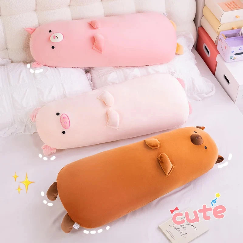 kawaiies-softtoys-plushies-kawaii-plush-Long Snuggle Buddies Capybara Alpaca Pig Plushie Soft toy 