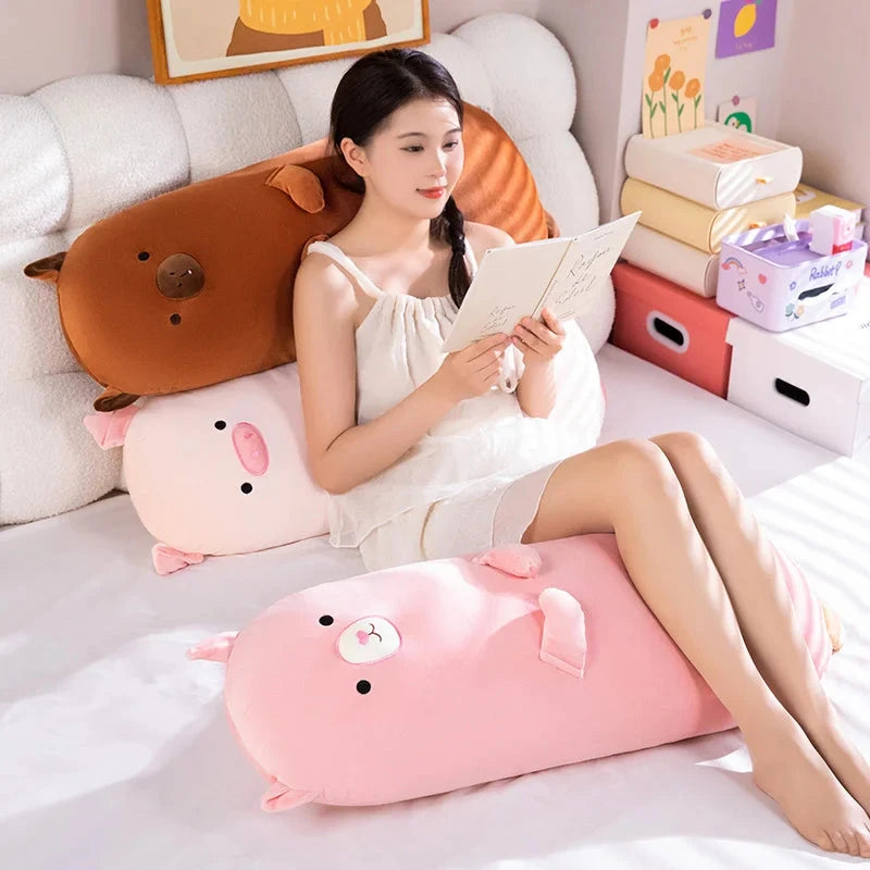 kawaiies-softtoys-plushies-kawaii-plush-Long Snuggle Buddies Capybara Alpaca Pig Plushie Soft toy 