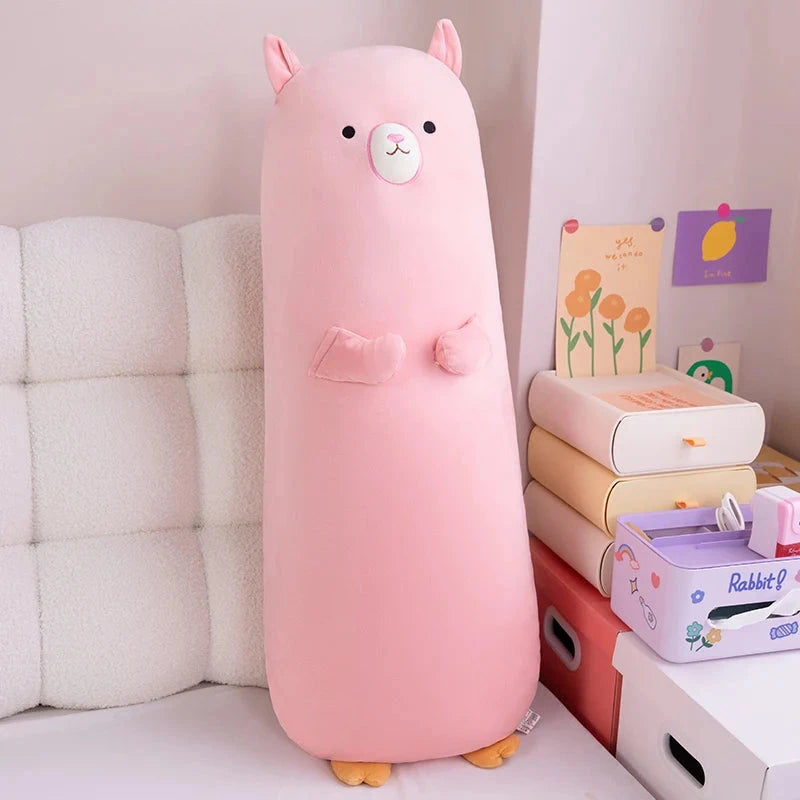 kawaiies-softtoys-plushies-kawaii-plush-Long Snuggle Buddies Capybara Alpaca Pig Plushie Soft toy Alpaca 70cm 