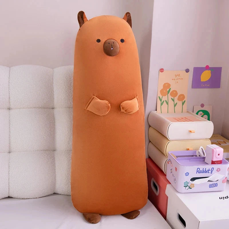 kawaiies-softtoys-plushies-kawaii-plush-Long Snuggle Buddies Capybara Alpaca Pig Plushie Soft toy Capybara 70cm 