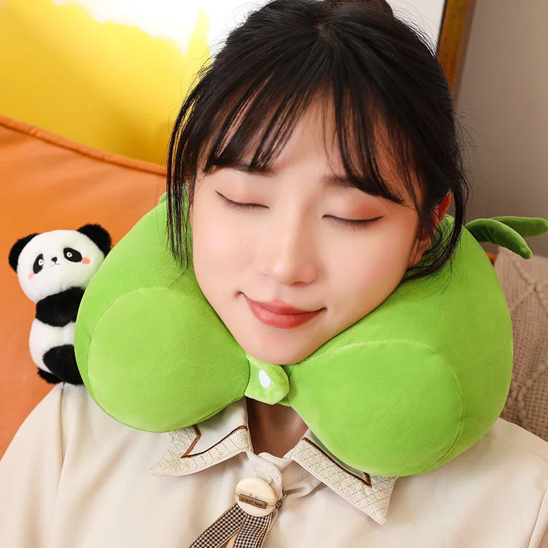 kawaiies-softtoys-plushies-kawaii-plush-Long Snuggly Bamboo Panda Plushie Soft toy Neck pillow 