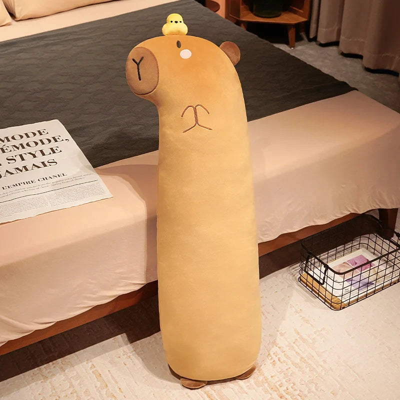 kawaiies-softtoys-plushies-kawaii-plush-Long Snuggly Capybara Plushies Soft toy Chick 46in / 120cm 