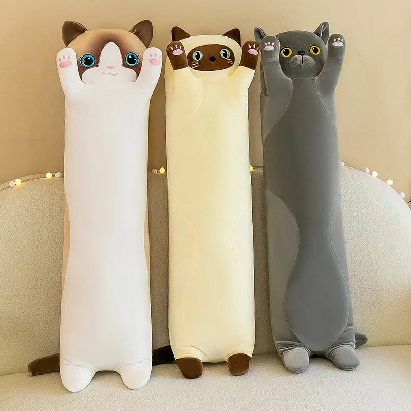 kawaiies-softtoys-plushies-kawaii-plush-Long Snuggly Cat Siamese British Shorthair Snowshoe Plushies Collection Soft toy 