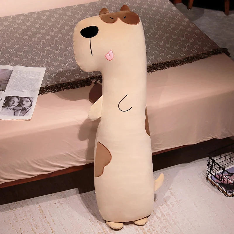 kawaiies-softtoys-plushies-kawaii-plush-Long Snuggly Dog Plushie Soft toy Brown 31in / 80cm 