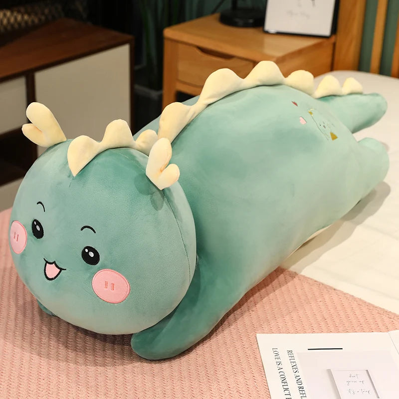 kawaiies-softtoys-plushies-kawaii-plush-Long Snuggly Dragon Plushies Soft toy Green 23in / 60cm 