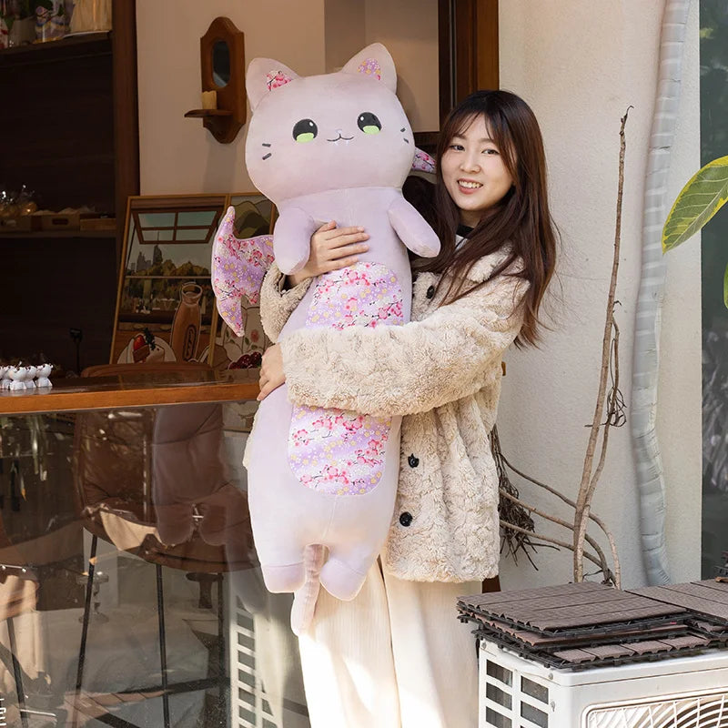 kawaiies-softtoys-plushies-kawaii-plush-Long Snuggly Luna & Solis Sakura Cat Plushies Soft toy 