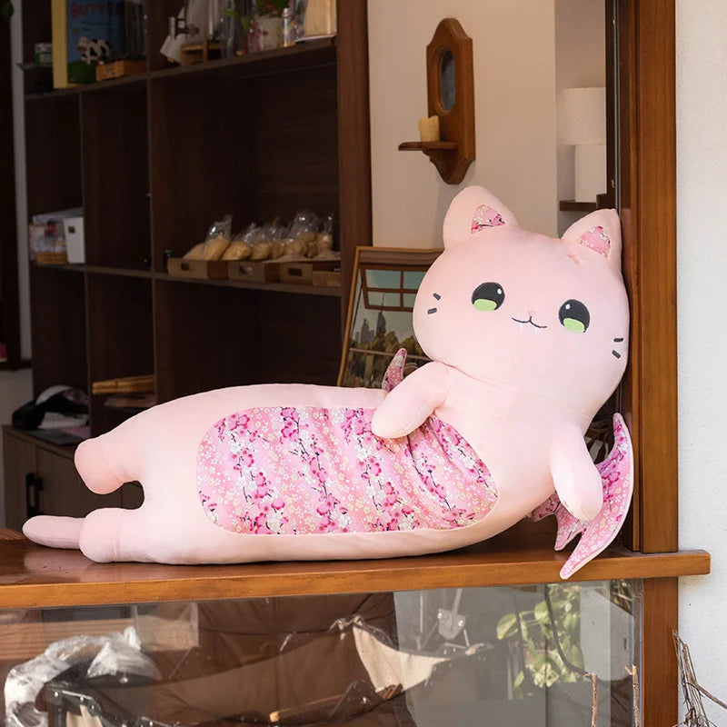 kawaiies-softtoys-plushies-kawaii-plush-Long Snuggly Luna & Solis Sakura Cat Plushies Soft toy 